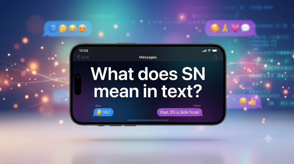 what does sn mean in text