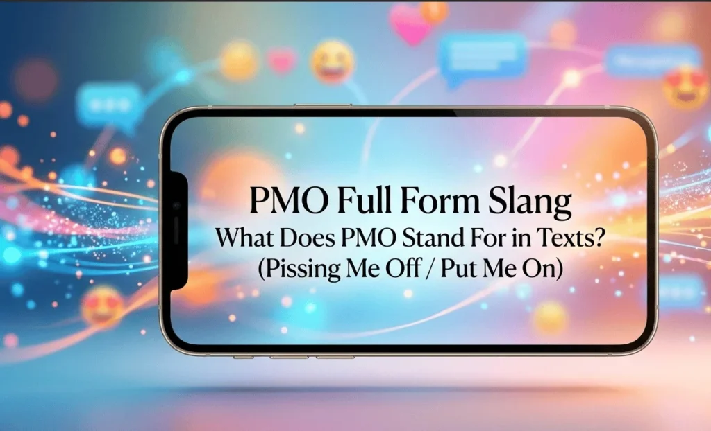 pmo full form slang