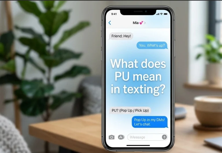 what does pu mean in texting
