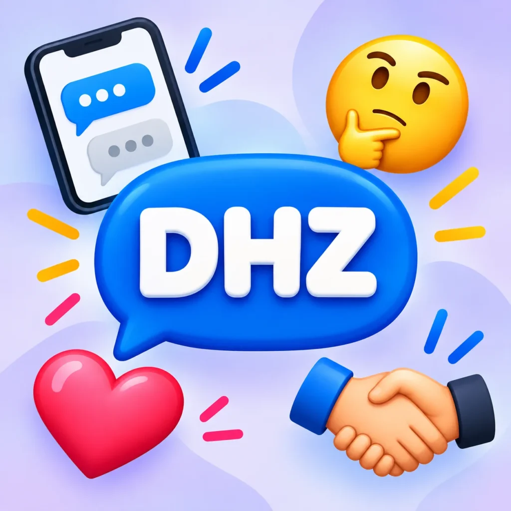 dhz meaning in text